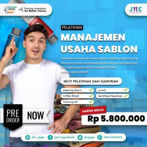 Pelatihan Manajemen Usaha Sablon