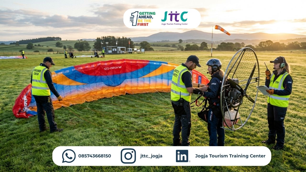 Pelatihan Ground Crew Paramotor