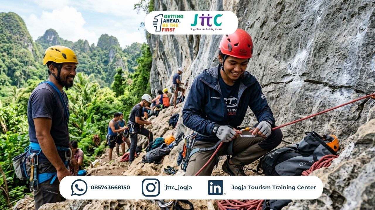 Pelatihan & Sertifikasi BNSP Asisten Pemandu Panjat Tebing