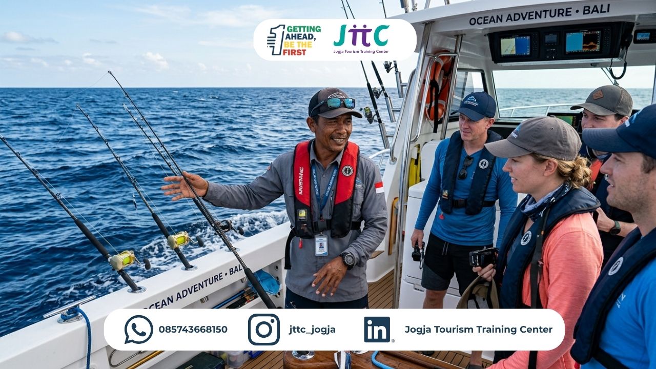 Pelatihan & Sertifikasi BNSP Okupasi Pemandu Wisata Memancing di Lepas Pantai